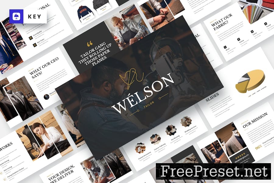 WÉLSON - Dressmaker & Tailor Keynote Template LU5TGKP