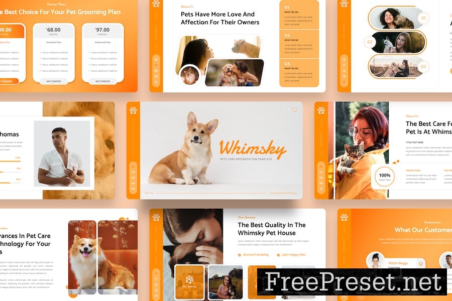 Whimsky - Pets Care Keynote Template 2LFX8FZ