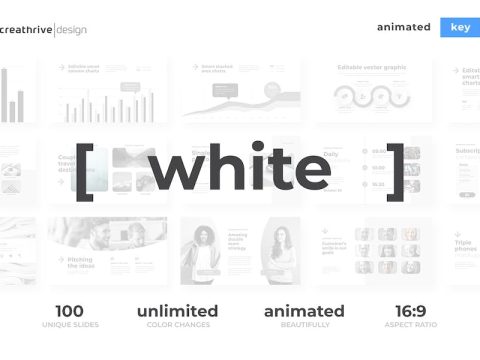 White Animated Keynote Template R2PVXKU