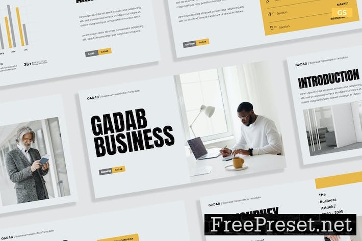 White Yellow Creative Business Template 006 825VVMG