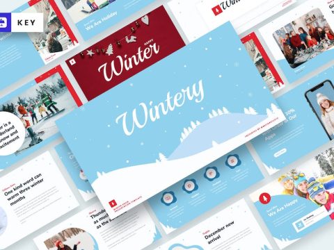 Winter Snow Keynote Template QASQEDG