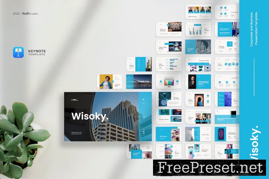 Wisoky - Corporate Business Keynote Template D2BN9ZE