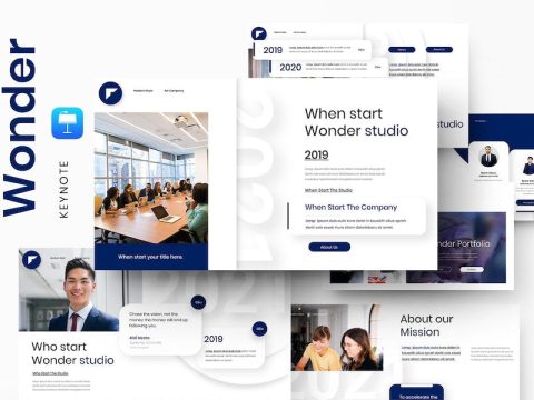 Wonder – Business Keynote Template VTQ6YCF