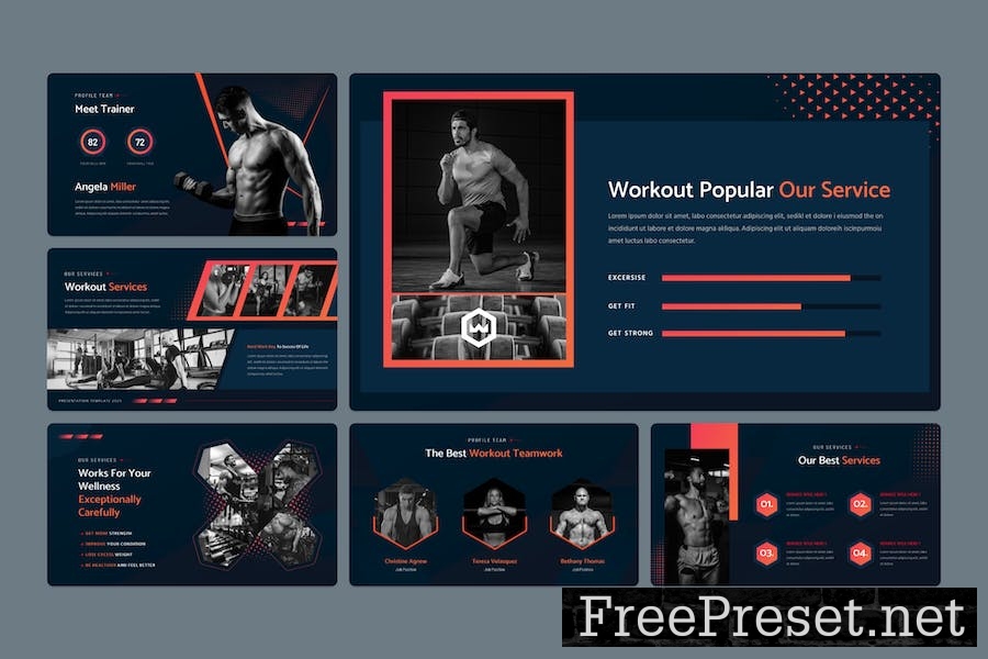 Workout - Fitness & Gym Keynote Template 3YL9UPV