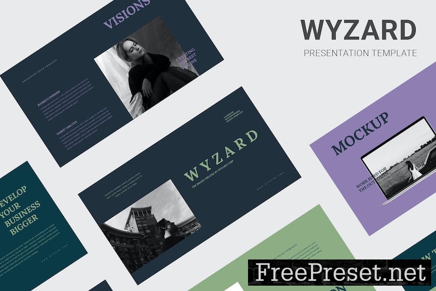 Wyzard - Business Lookbook Keynote Template H9PSRJQ