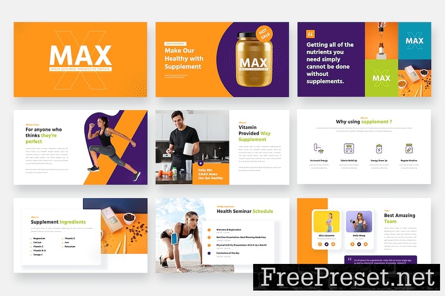 XMAX - Health Supplement Keynote Template CRRCRV8