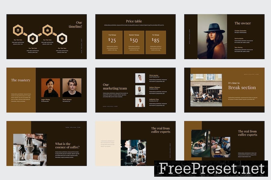 Xoleka - Coffee Branding Google Slides Template 3H8AVKR