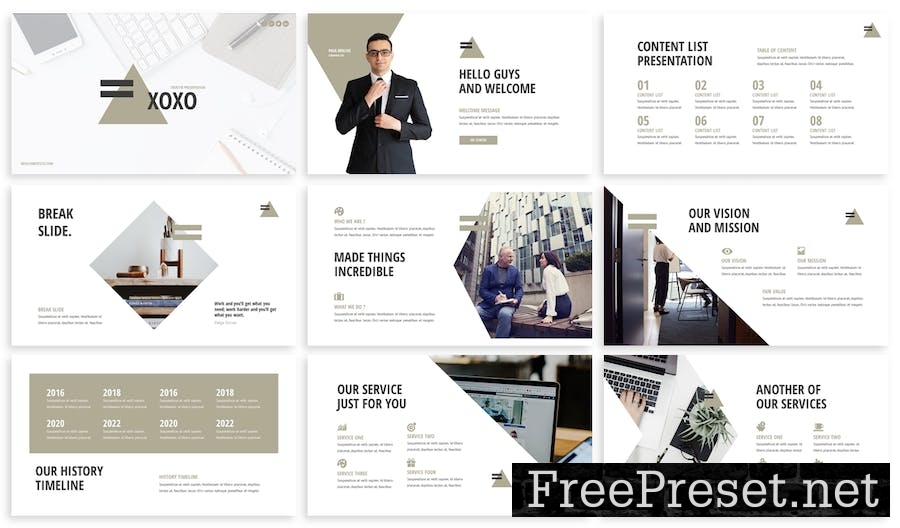 Xoxo - Business Keynote Template DFSX8BP