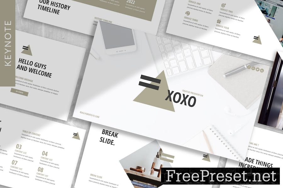 Xoxo - Business Keynote Template DFSX8BP