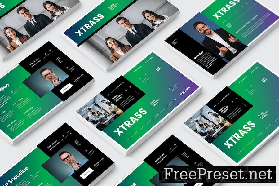 Xtrass Business Presentation Google Slide Template WSFYNFV