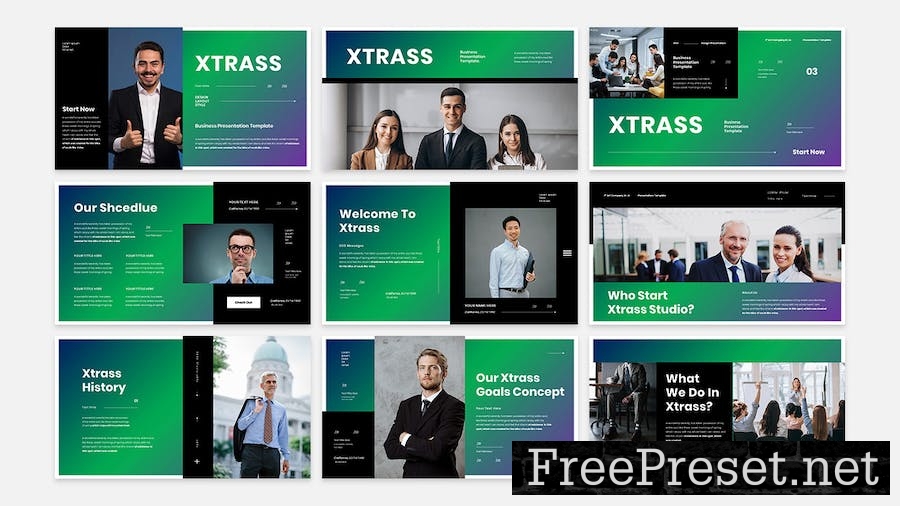 Xtrass - Business Presentation Keynote Template Z4HT7AE