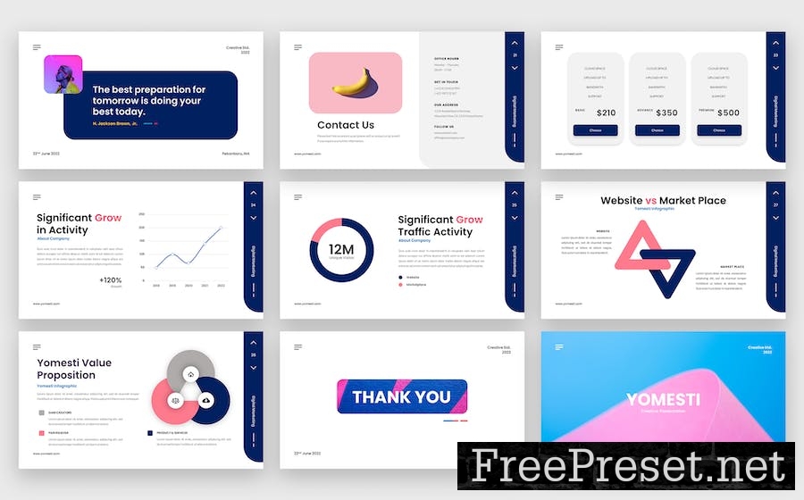 Yomesti Keynote Presentation Template B6Z5NPE
