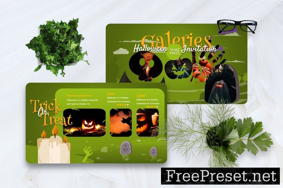 Zambie - Halloween Party Keynote Template S7K5X7W