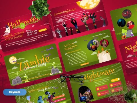 Zambie - Halloween Party Keynote Template S7K5X7W