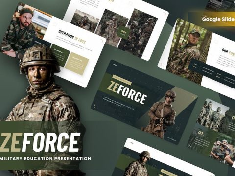 Zeforce - Military Education Google Slides Templat JUUP3WY