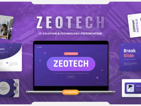 Zeotech - IT Solutions & Technology Google Slides 8LTRXZM