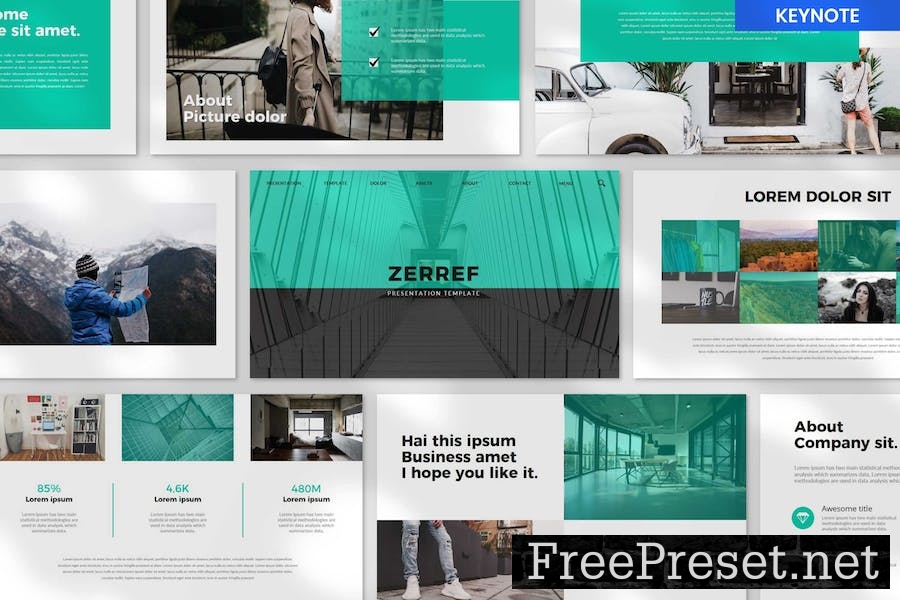 Zerref Business Presentation Template 6CHX7NT