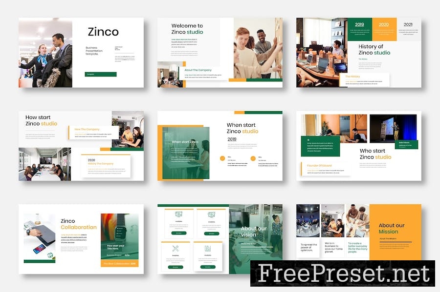 Zinco - Business Google Slide Template EXLXVKL