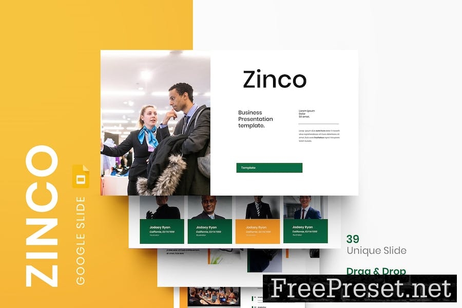 Zinco - Business Google Slide Template EXLXVKL