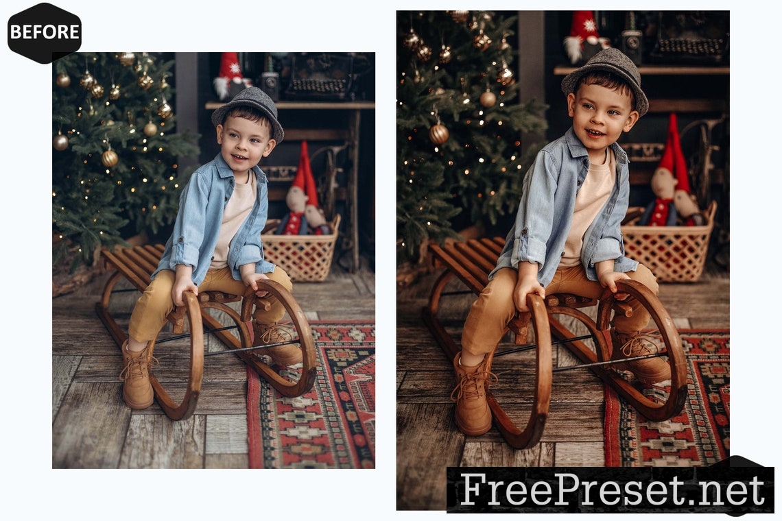 10 Gingerbread Xmas Lightroom Presets