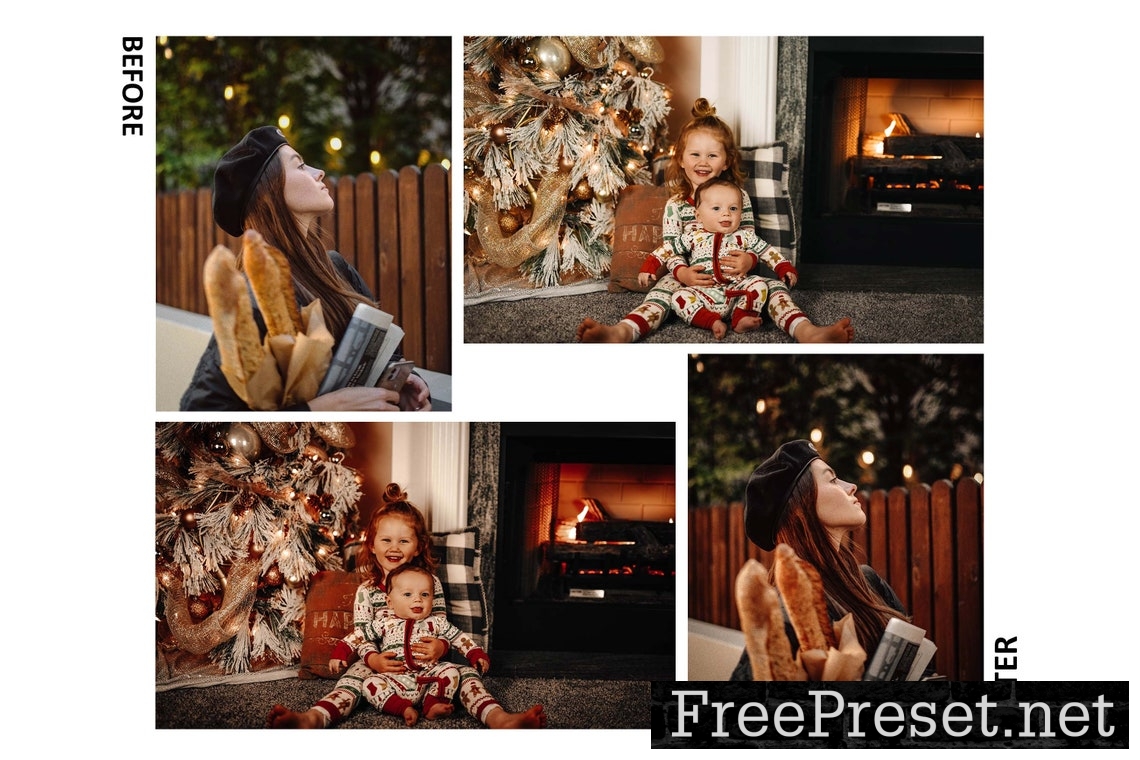 10 Gingerbread Xmas Lightroom Presets