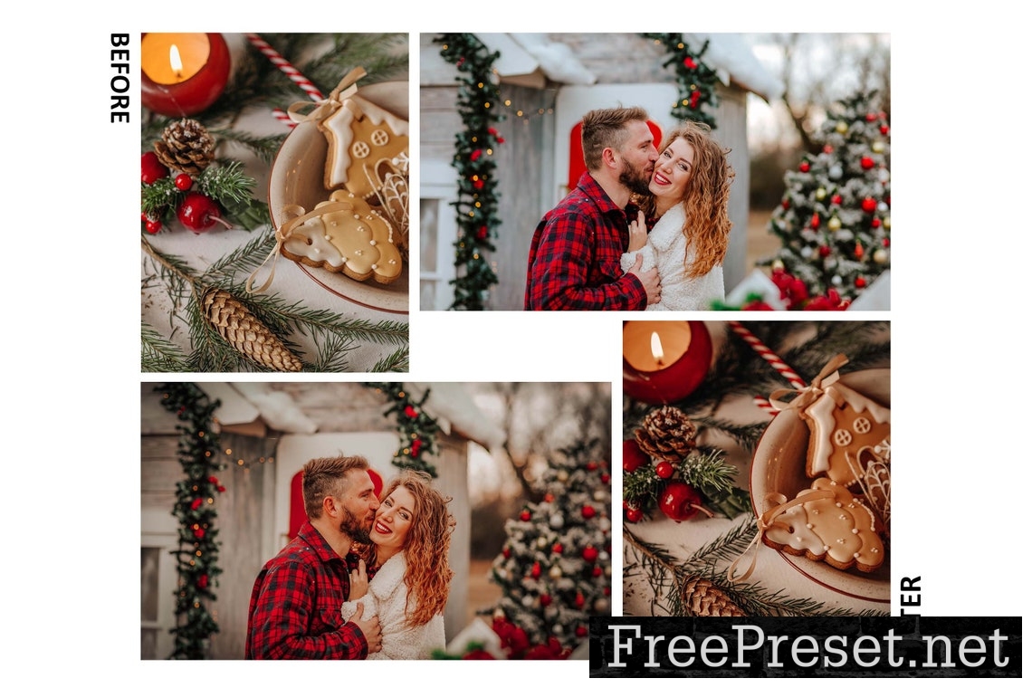 10 Gingerbread Xmas Lightroom Presets