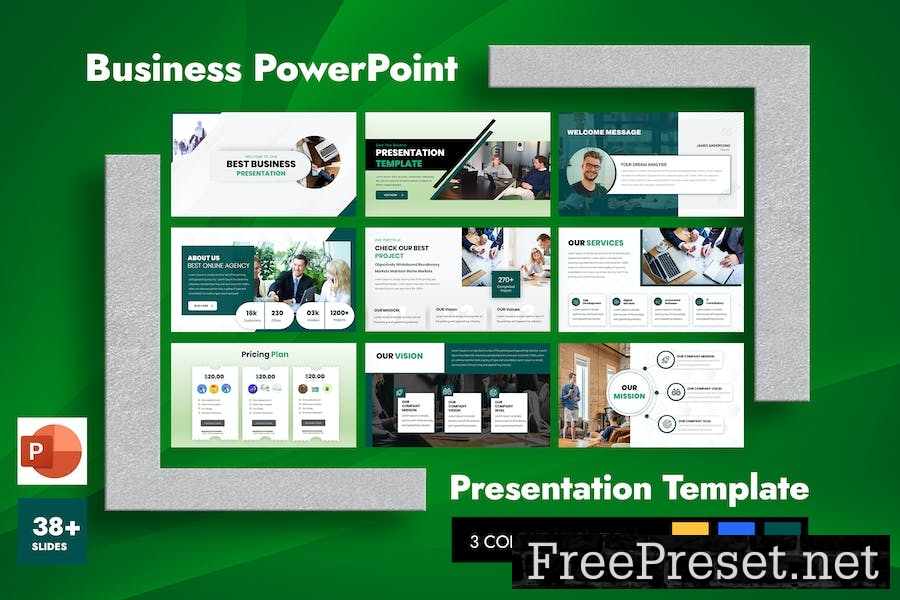 About Company PowerPoint Presentation Template JZH3LH7