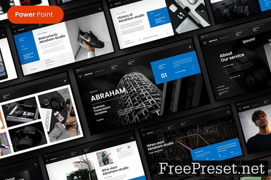 Abraham – Business PowerPoint Template HDYGHGX