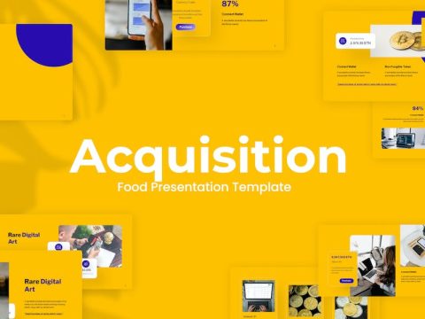 Acquisition Yellow Minimalist NFT Google Slides