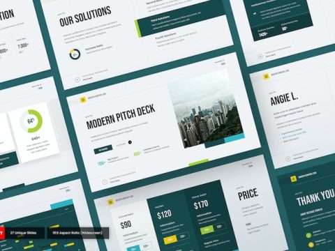 Adapta - Pitchdeck PowerPoint Template 4CSR7QF