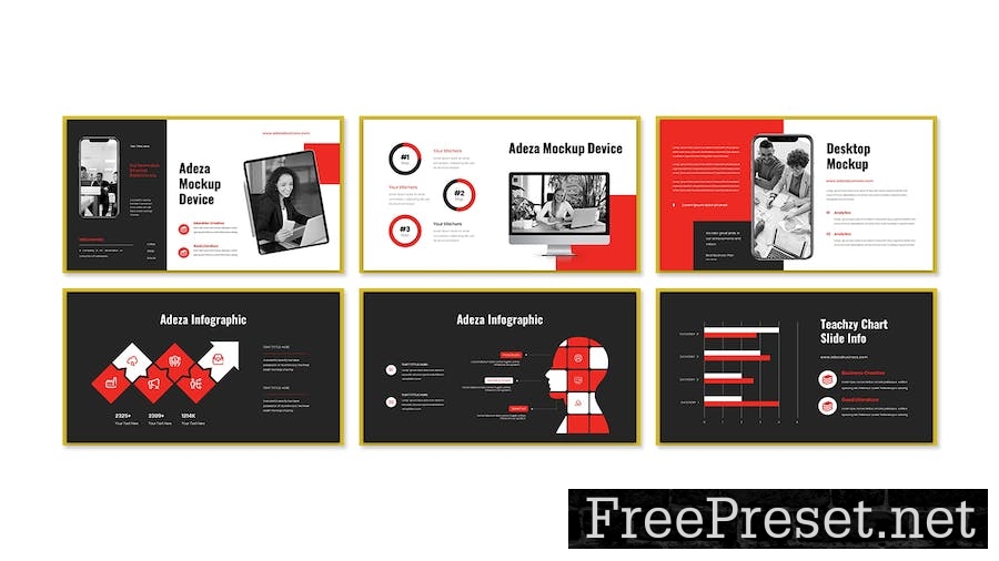 Adeza - Business Presentation PowerPoint Template CZSEDR3