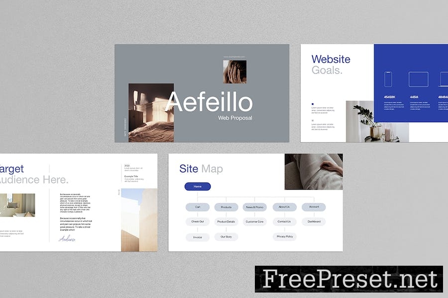 Aefeillo / Web Proposal Google Slides Template