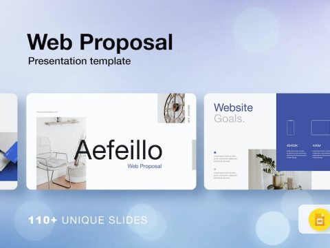 Aefeillo / Web Proposal Google Slides Template