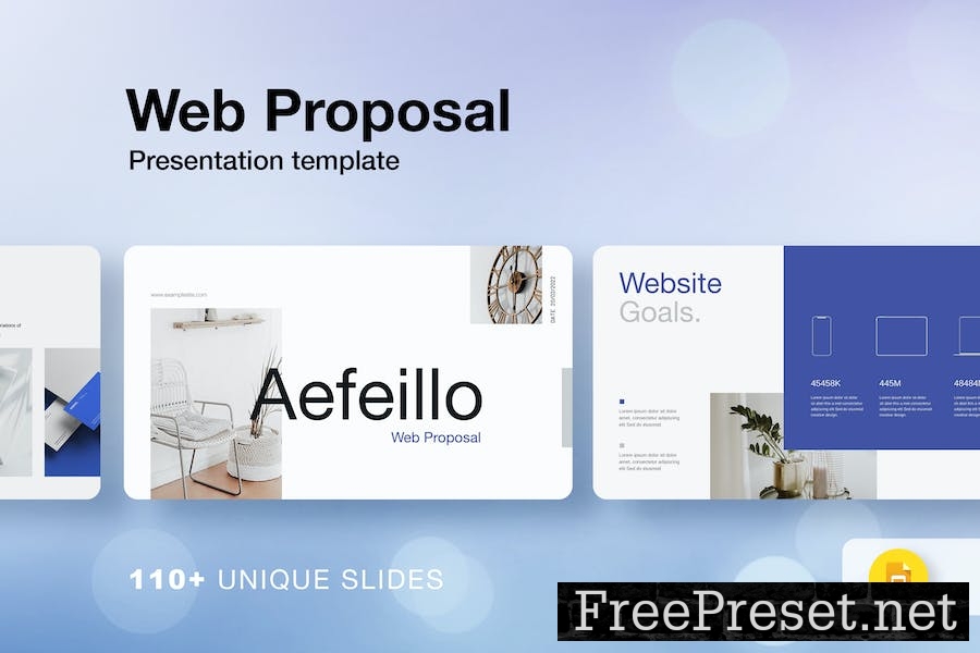 Aefeillo / Web Proposal Google Slides Template