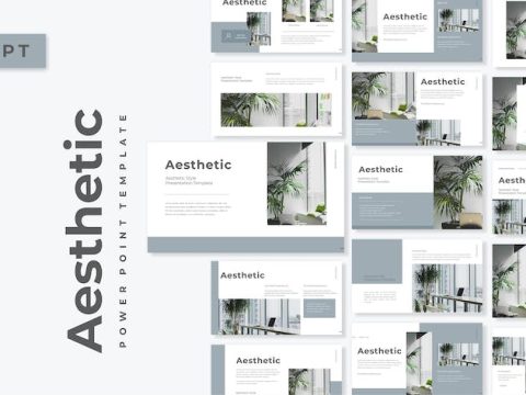 Aesthetic - PowerPoint Presentation Template BSJZU5F