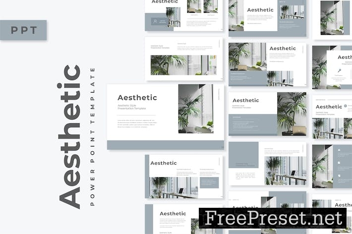 Aesthetic - PowerPoint Presentation Template BSJZU5F