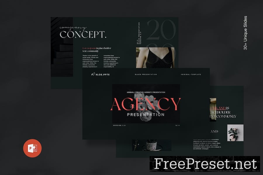 Agency Portfolio PowerPoint Template 9GVKQU2