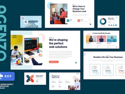 AGENZO - Web Design Agency Keynote Template B6GDYBL