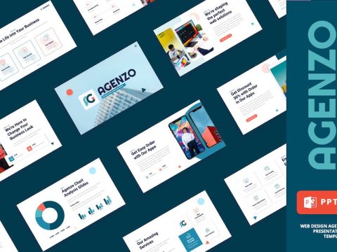 AGENZO - Web Design Agency Powerpoint Template CZ8CEBW