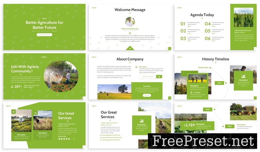 Agraria - Agriculture Powerpoint Template 5NKWR2E