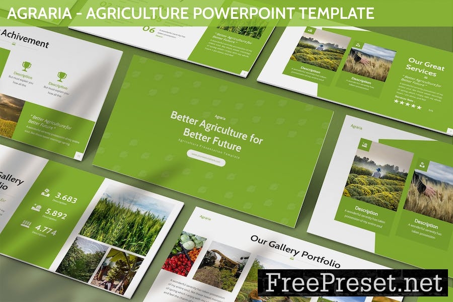 Agraria - Agriculture Powerpoint Template 5NKWR2E