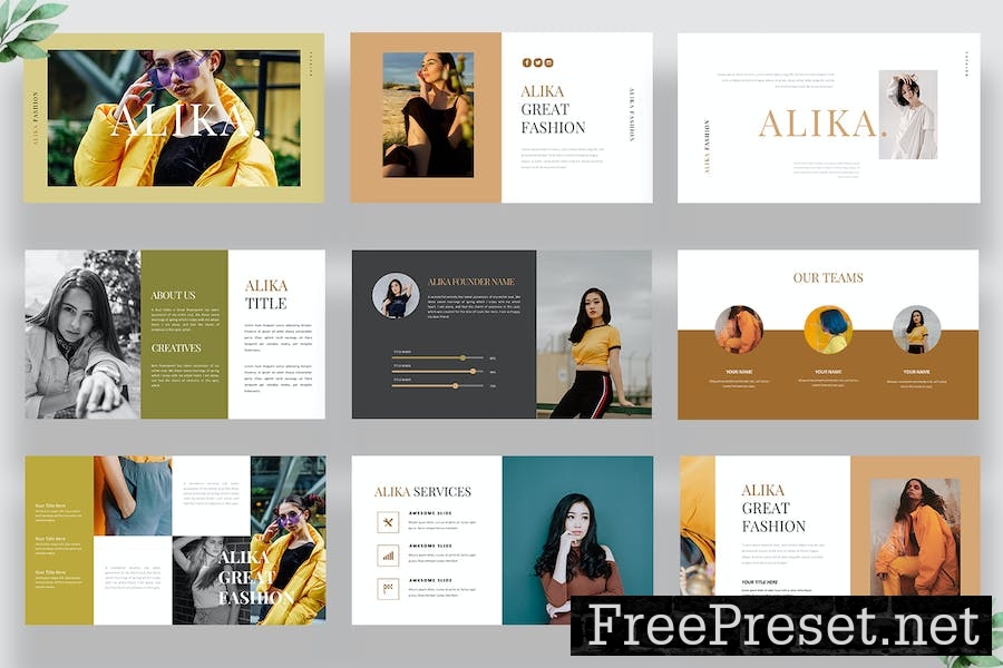 Alika Branding Google Slides