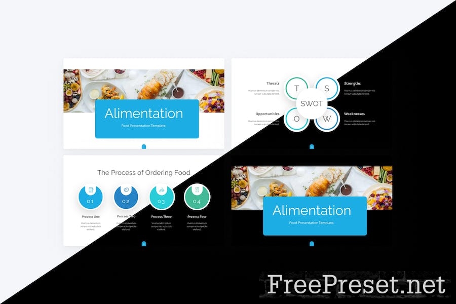 Alimentation Baby Blue Simple Food Google Slides TRDAN5Y