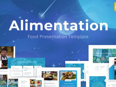 Alimentation Baby Blue Simple Food Google Slides TRDAN5Y