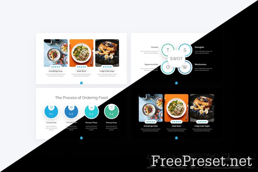 Alimentation Baby Blue Simple Food PowerPoint C7KQGEF