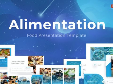 Alimentation Baby Blue Simple Food PowerPoint C7KQGEF