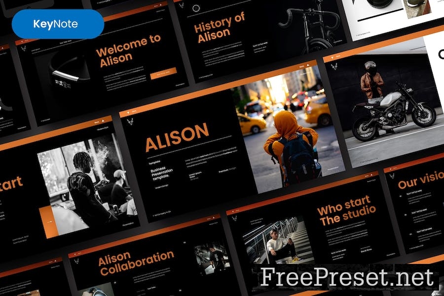 Alison – Business Keynote Template PTWP87M