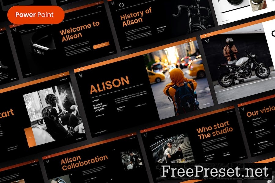 Alison – Business PowerPoint Template AXZL2CB