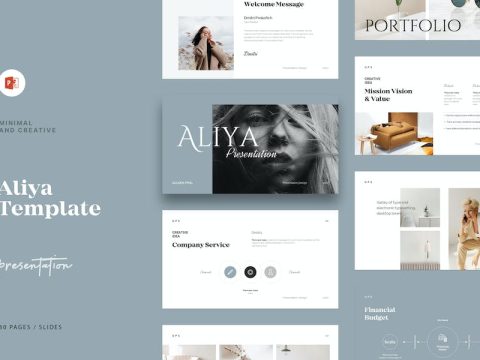 Aliya PowerPoint Presentation Template TQ9FFEH