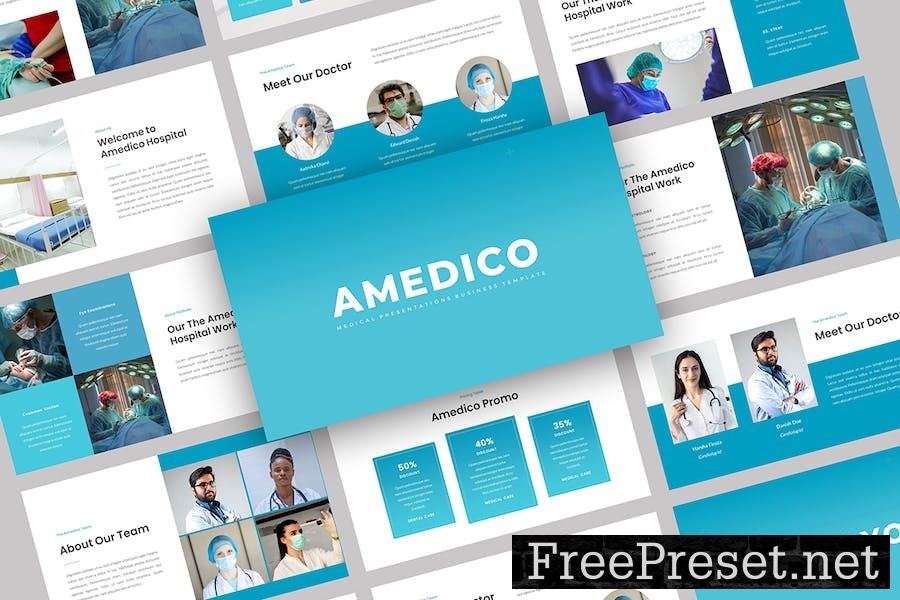 Amedico - Medical Google Slides YC36DK8